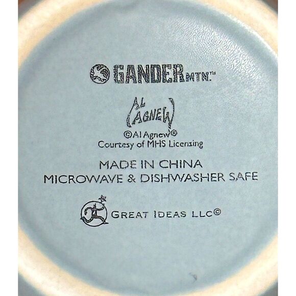 Gander Mountain Al Agnew Black Lab Hunting Dog with Duck Decoy Gray Coffee Mug - Picture 3 of 6